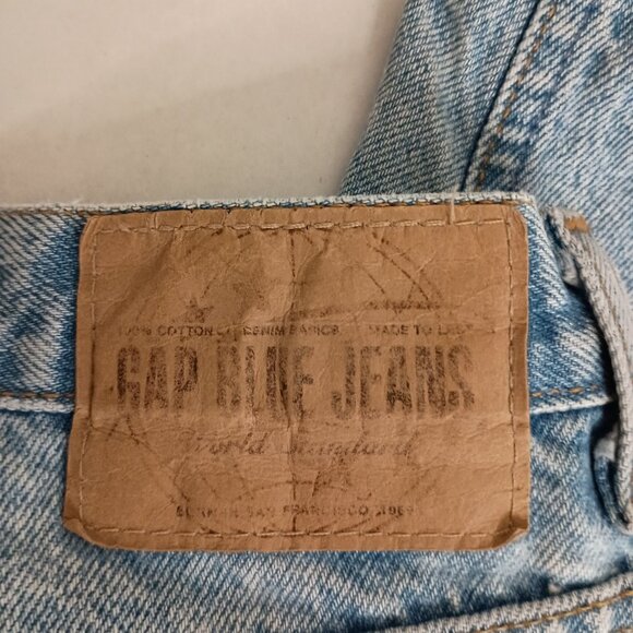 Gap Y2K Vintage No 9 Reverse Fit High Rise Light Blue Denim Jeans Women’s 10 - Picture 4 of 16